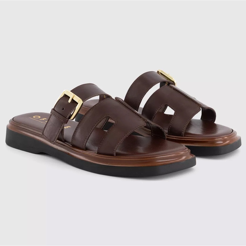 OFFICE Stevie Cut Out Buckle Sandals
Chocolate Brown